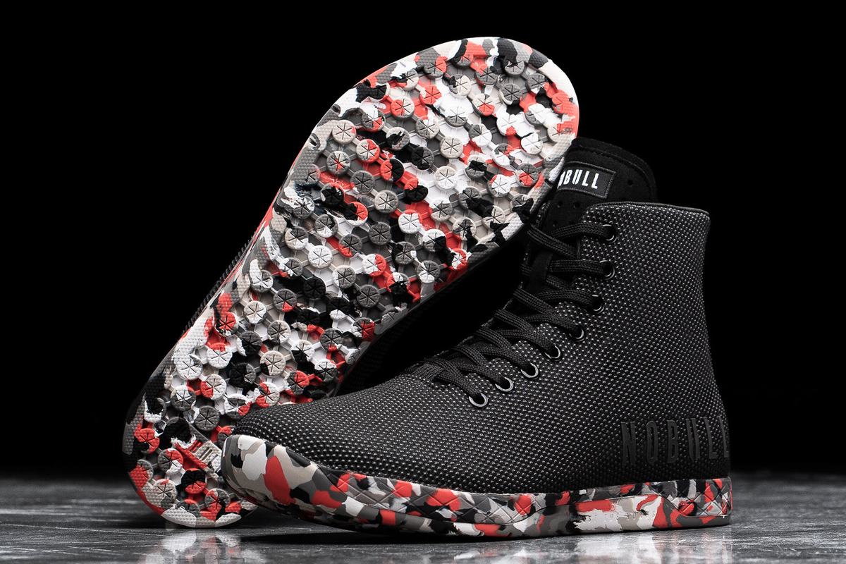 Nobull Superfabric High-Top Men's Trainers Black | Australia (LX8671)